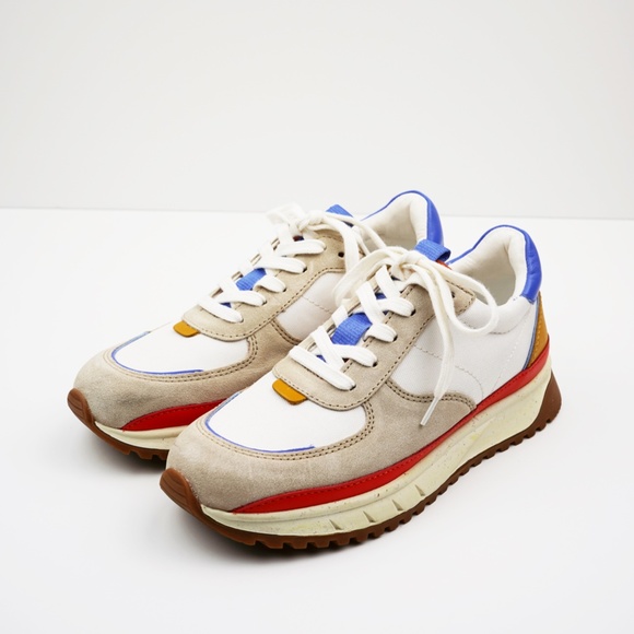 New MADEWELL Kickoff Trainer Sneakers in Recycled Nylon Suede and Leather - Picture 3 of 5